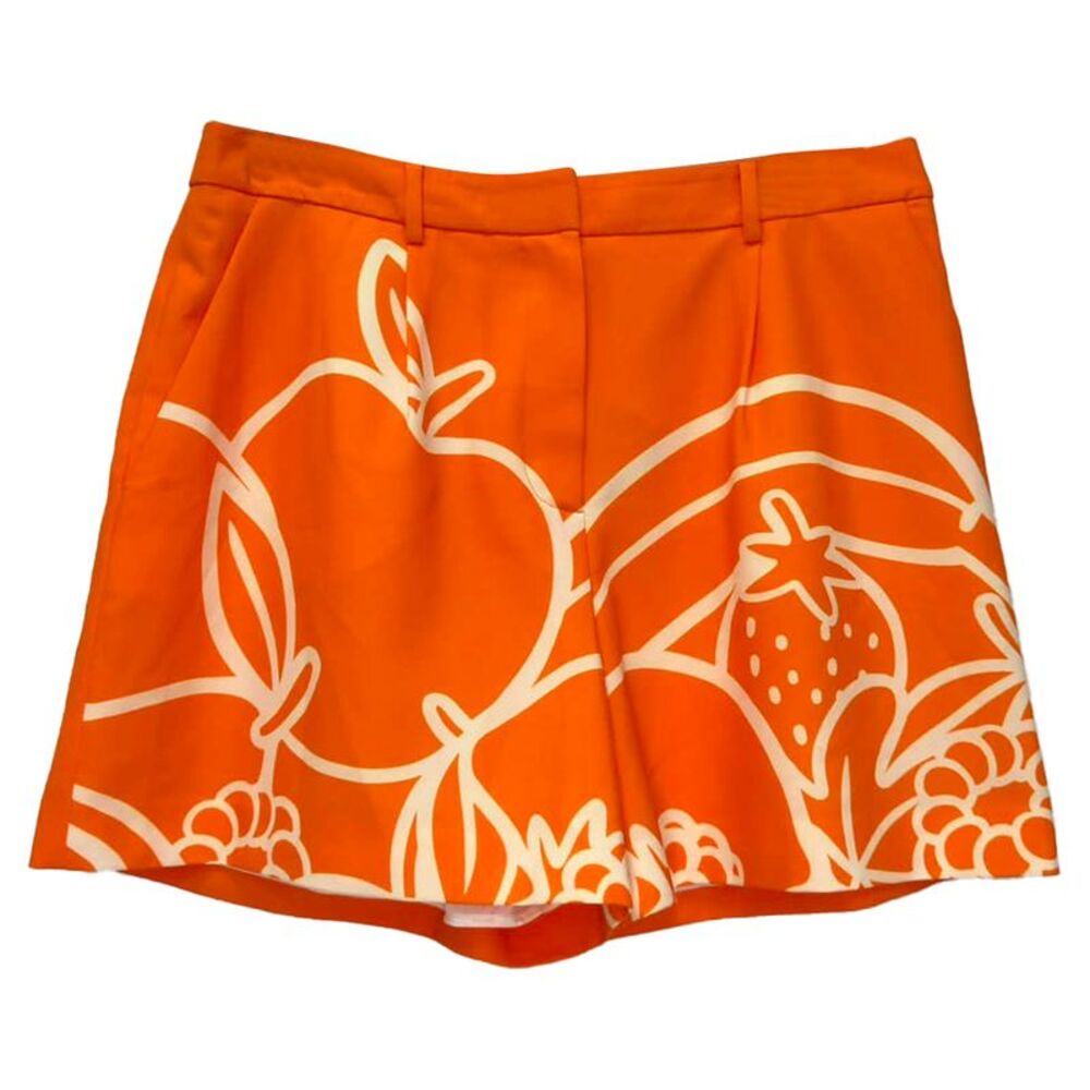 Moschino Boutique Fruit-Print Shorts in Orange Polyester